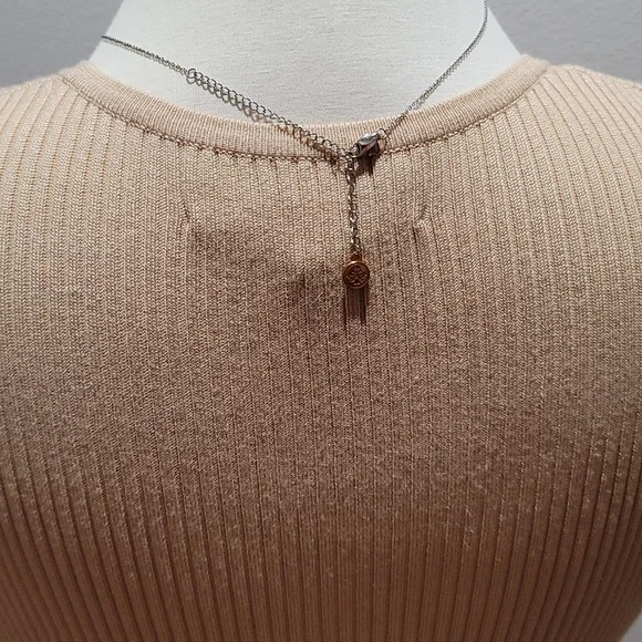 Vintage Brown Large Scoop Neck Sweater Vest Classic Casual Minimalist Streetwear - Picture 7 of 12